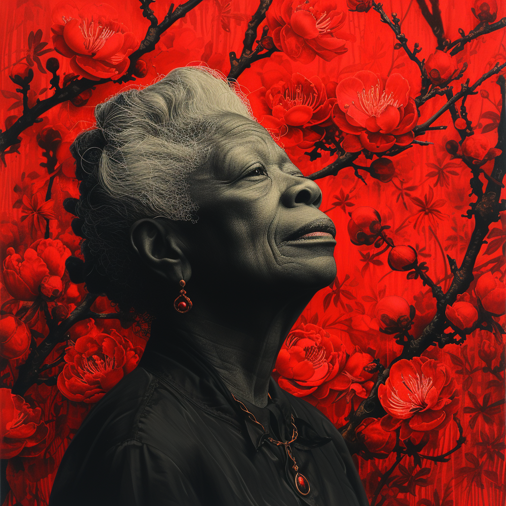 Maya Angelou stylize