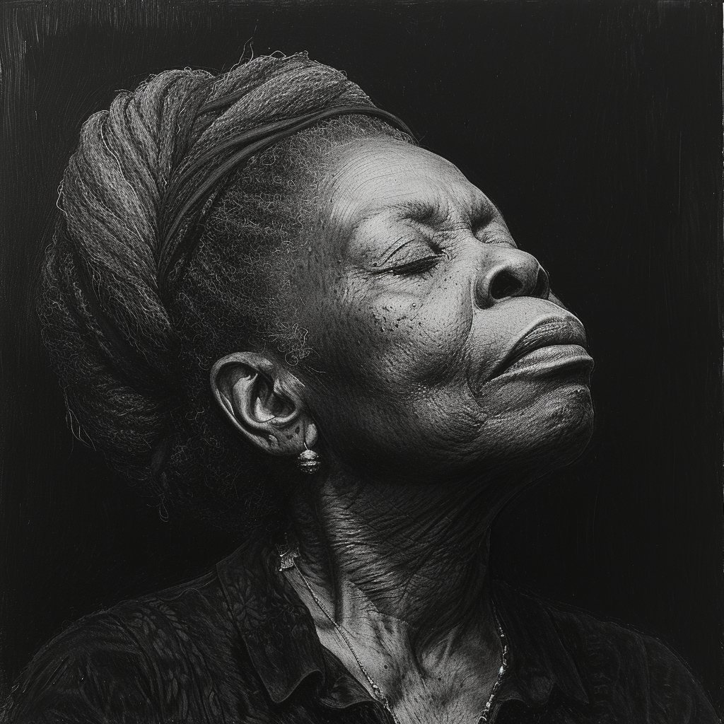 Maya Angelou stylize