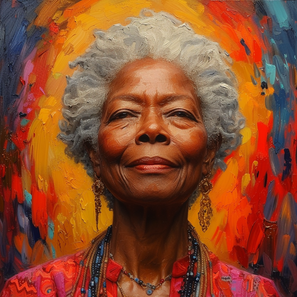 Maya Angelou stylize