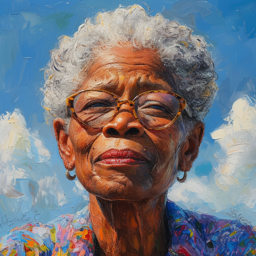 Maya Angelou stylize