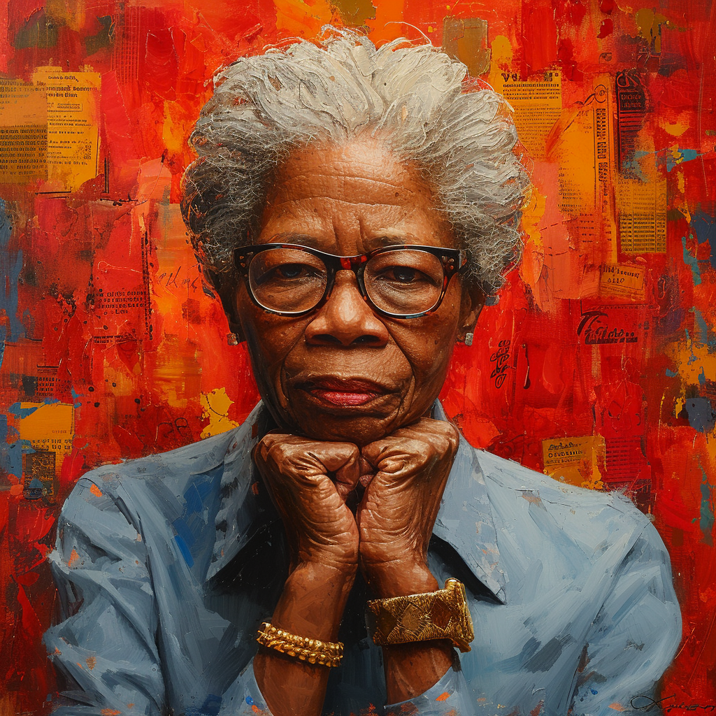 Maya Angelou stylize