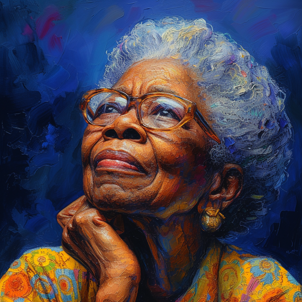 Maya Angelou stylize