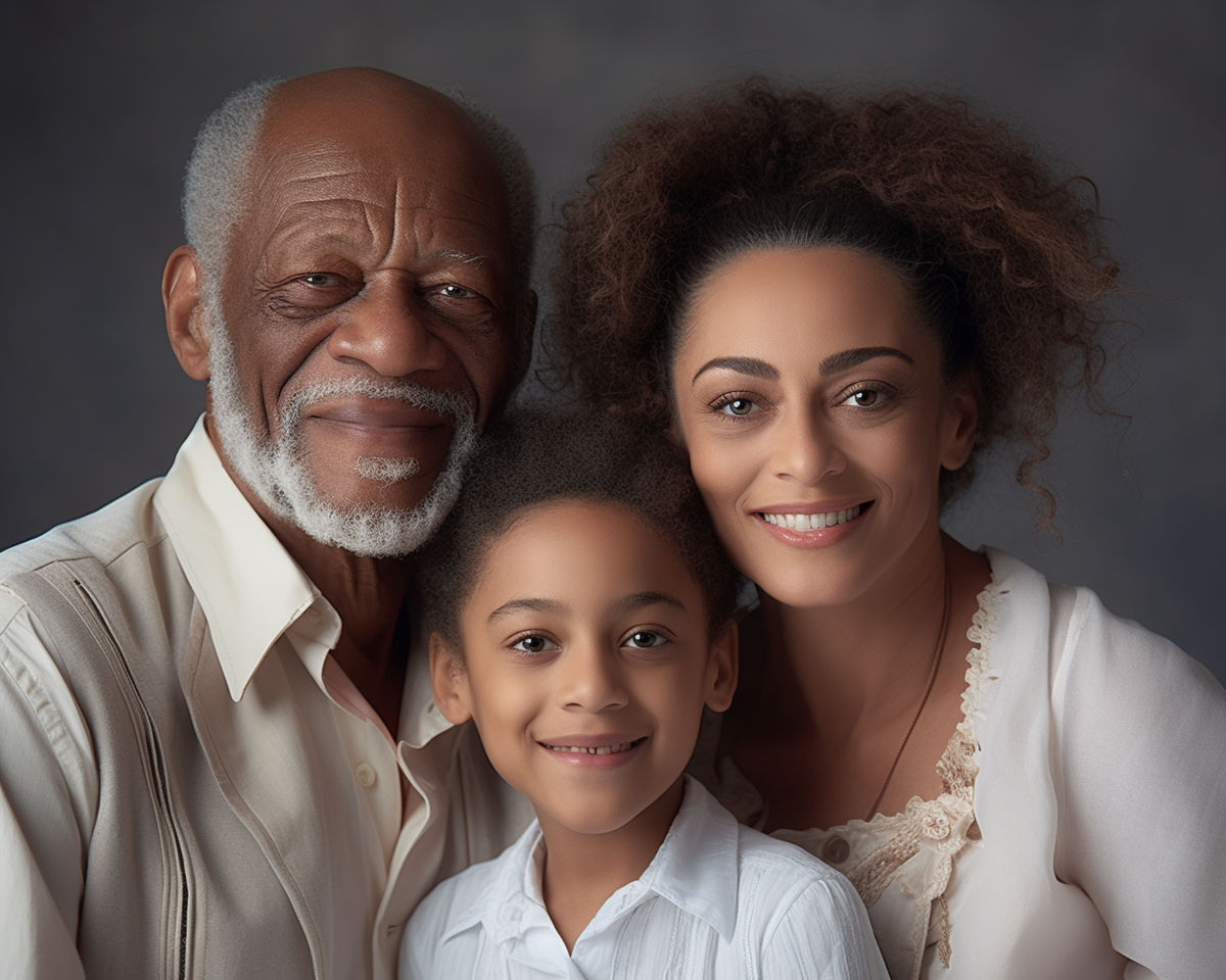Output nolan film style ultra photo realistic family art
