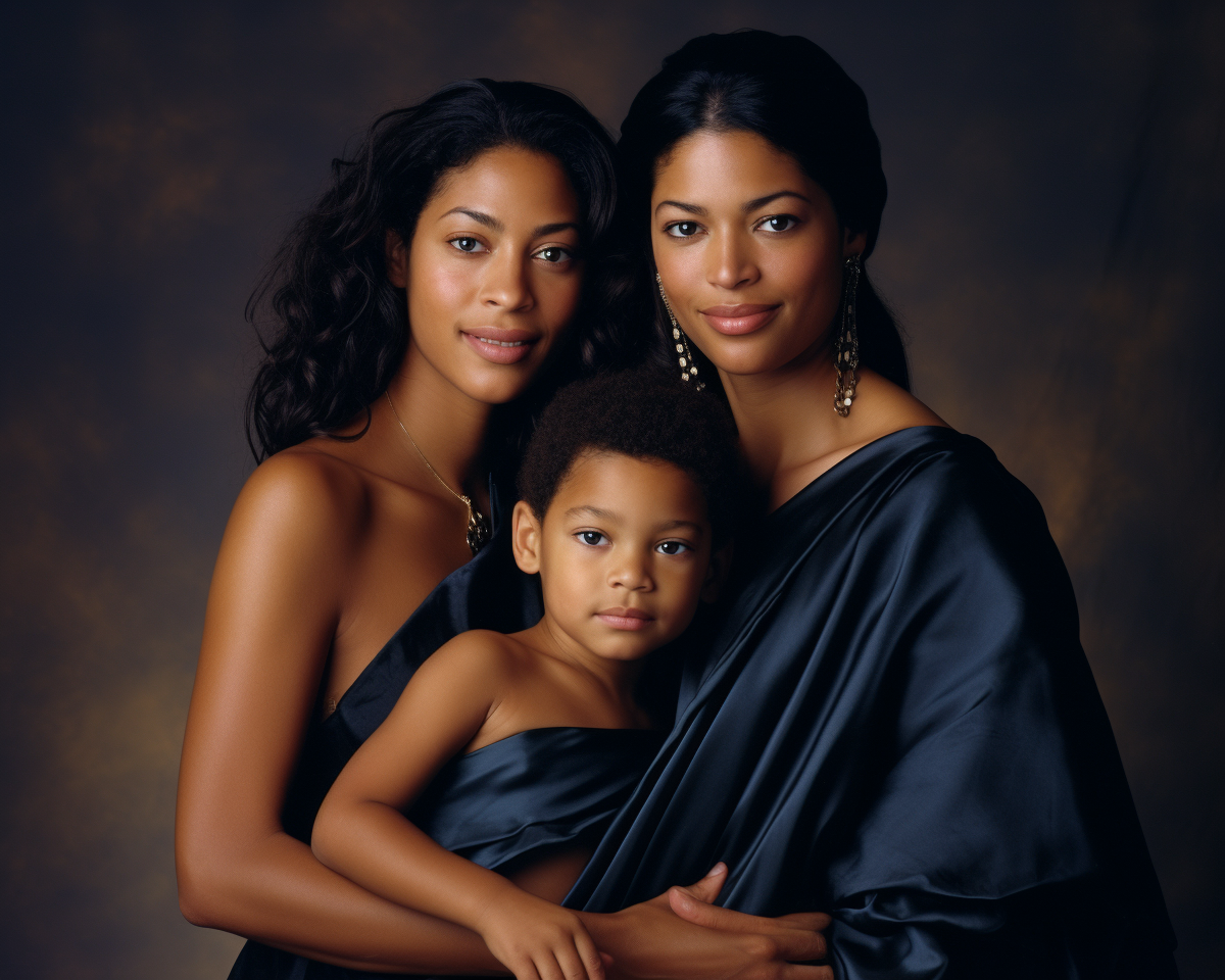 Output nolan film style ultra photo realistic family art