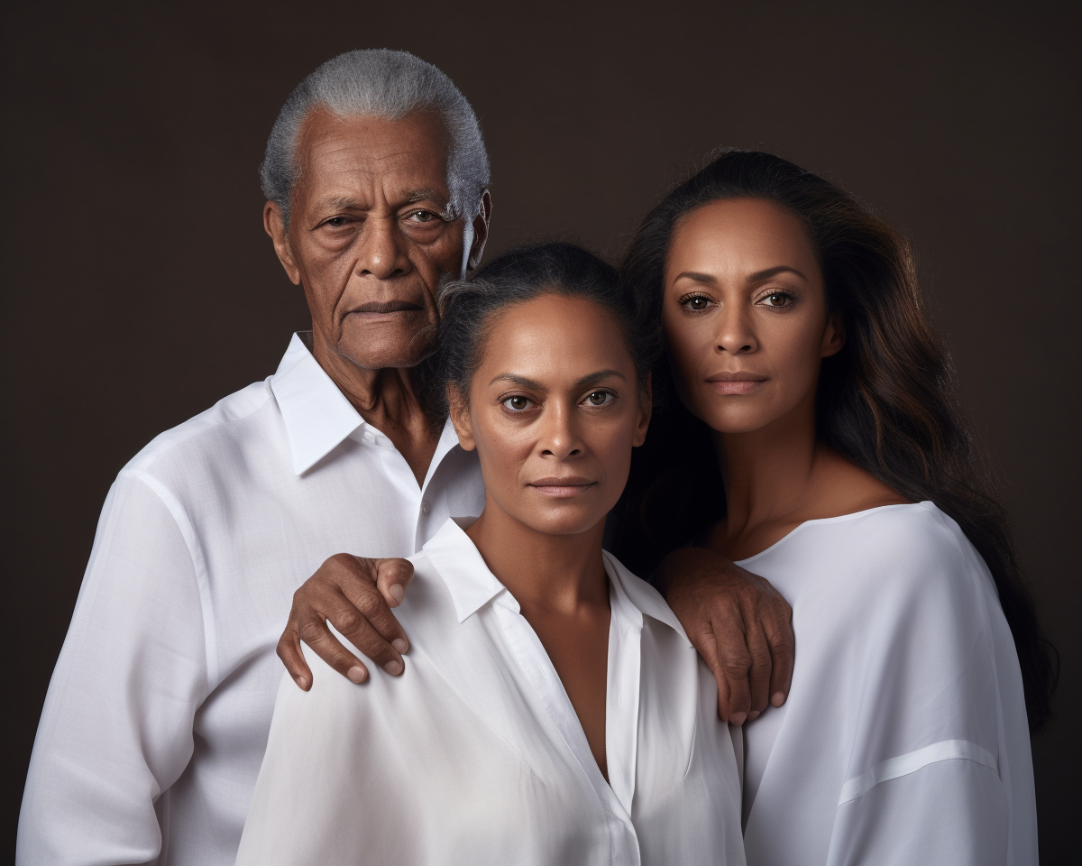 Output nolan film style ultra photo realistic family art