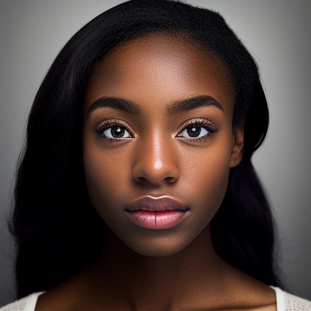 Picture of very beautiful of African American girl