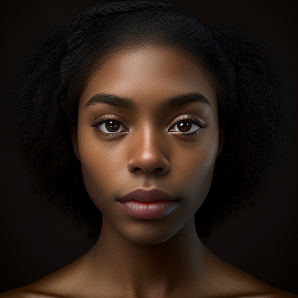 Picture of very beautiful of African American girl