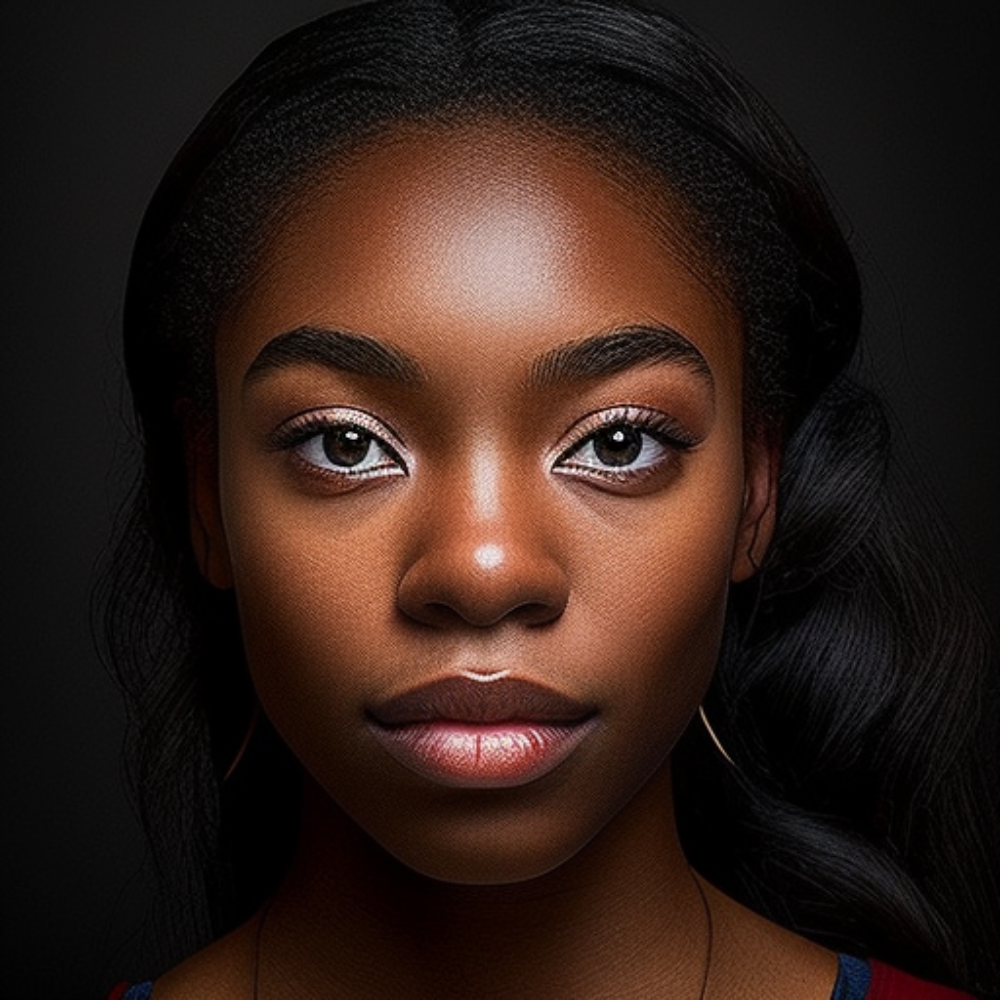 Picture of very beautiful of African American girl