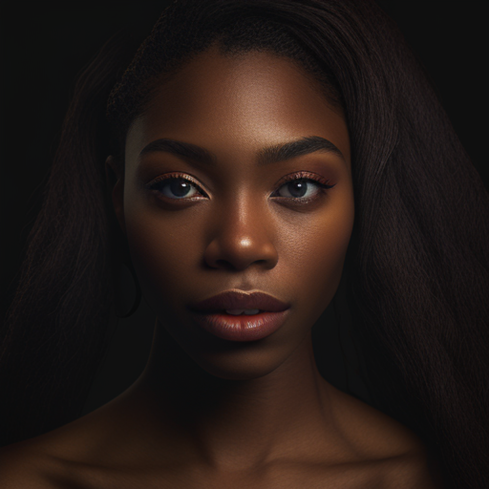 Picture of very beautiful of African American girl