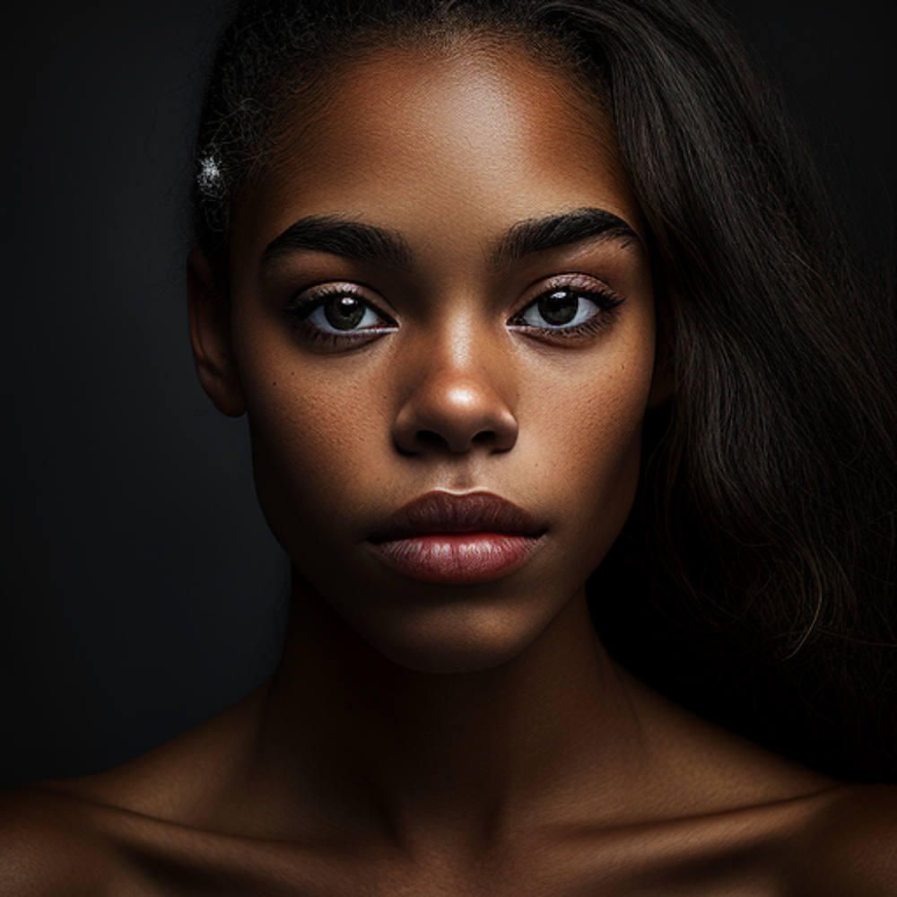 Picture of very beautiful of African American girl