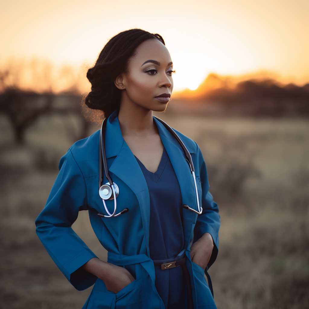 Strength and Serenity: Doctor at Dusk