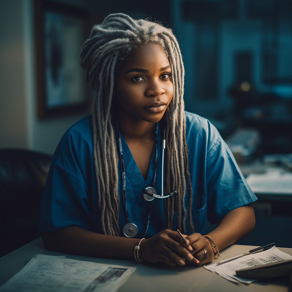 Focused Compassion: Portrait of a Dedicated Healthcare Professional