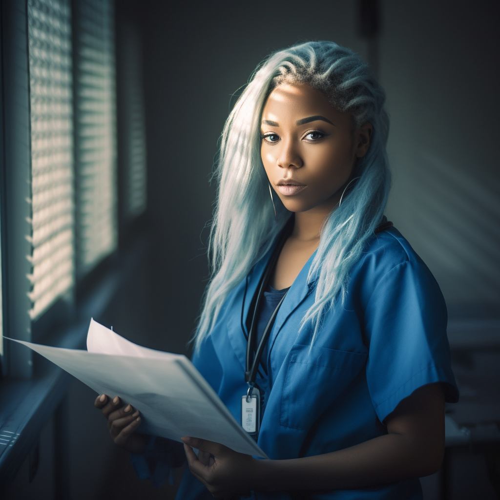 Professional Strength: Digital Portrait of a Medical Professional