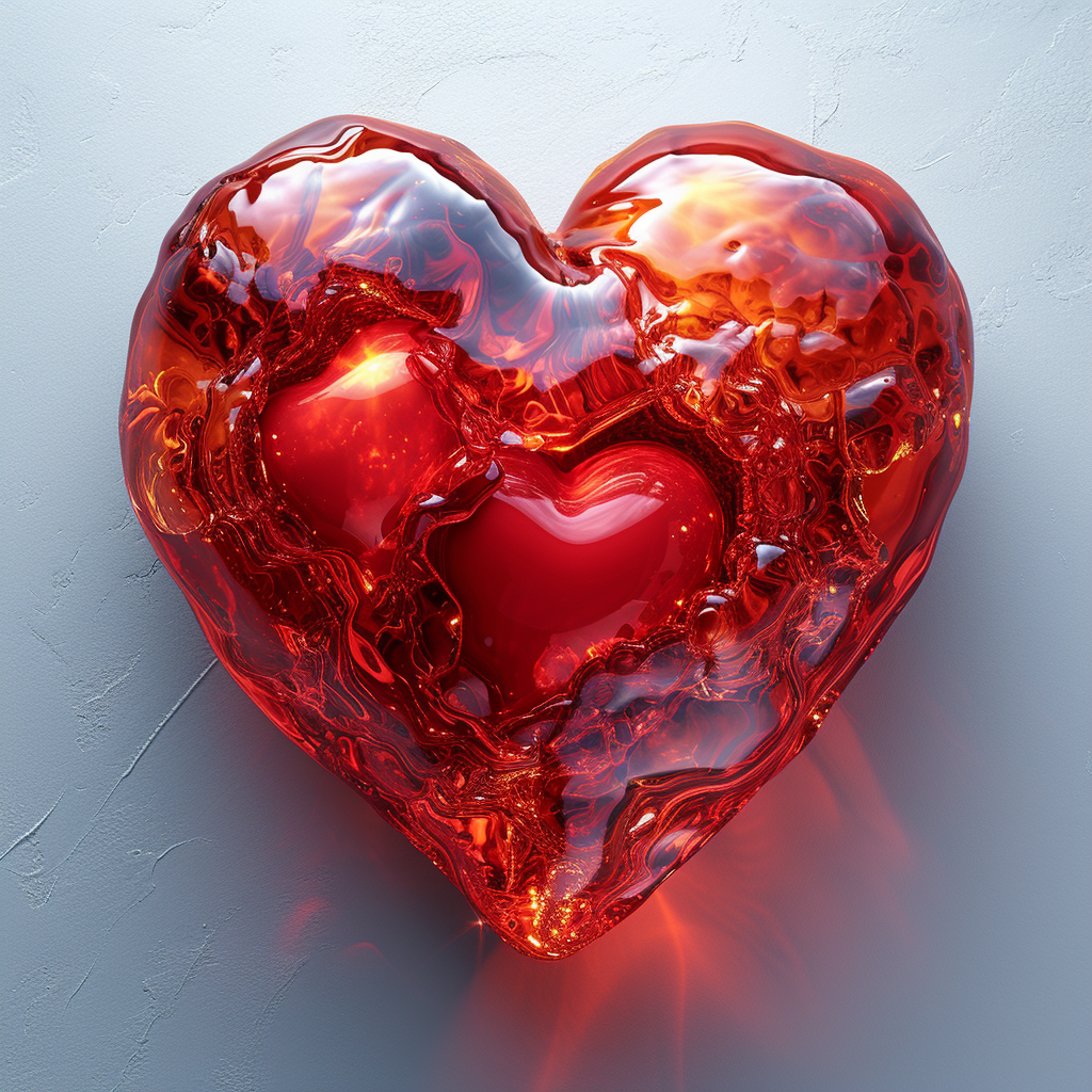 A 3D illustration of a human heart