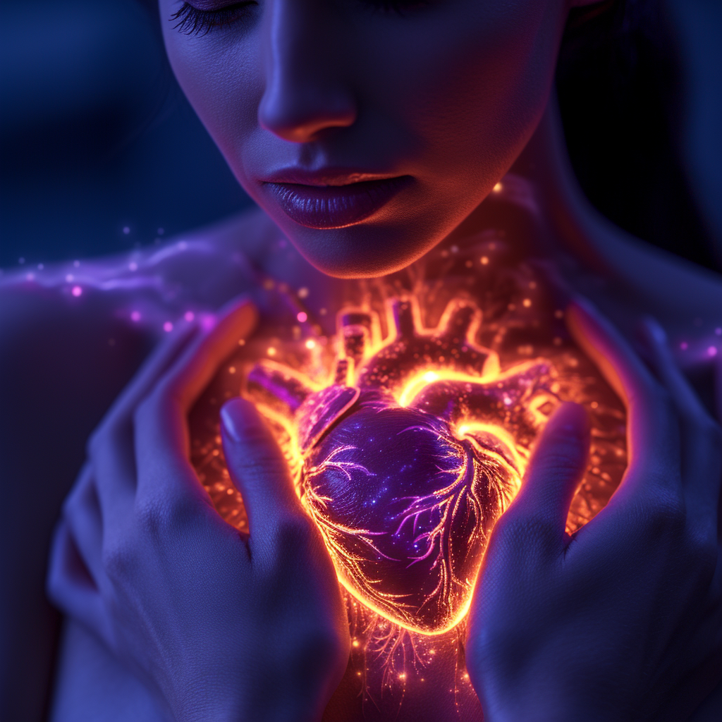 A person appearing to have a heart attack