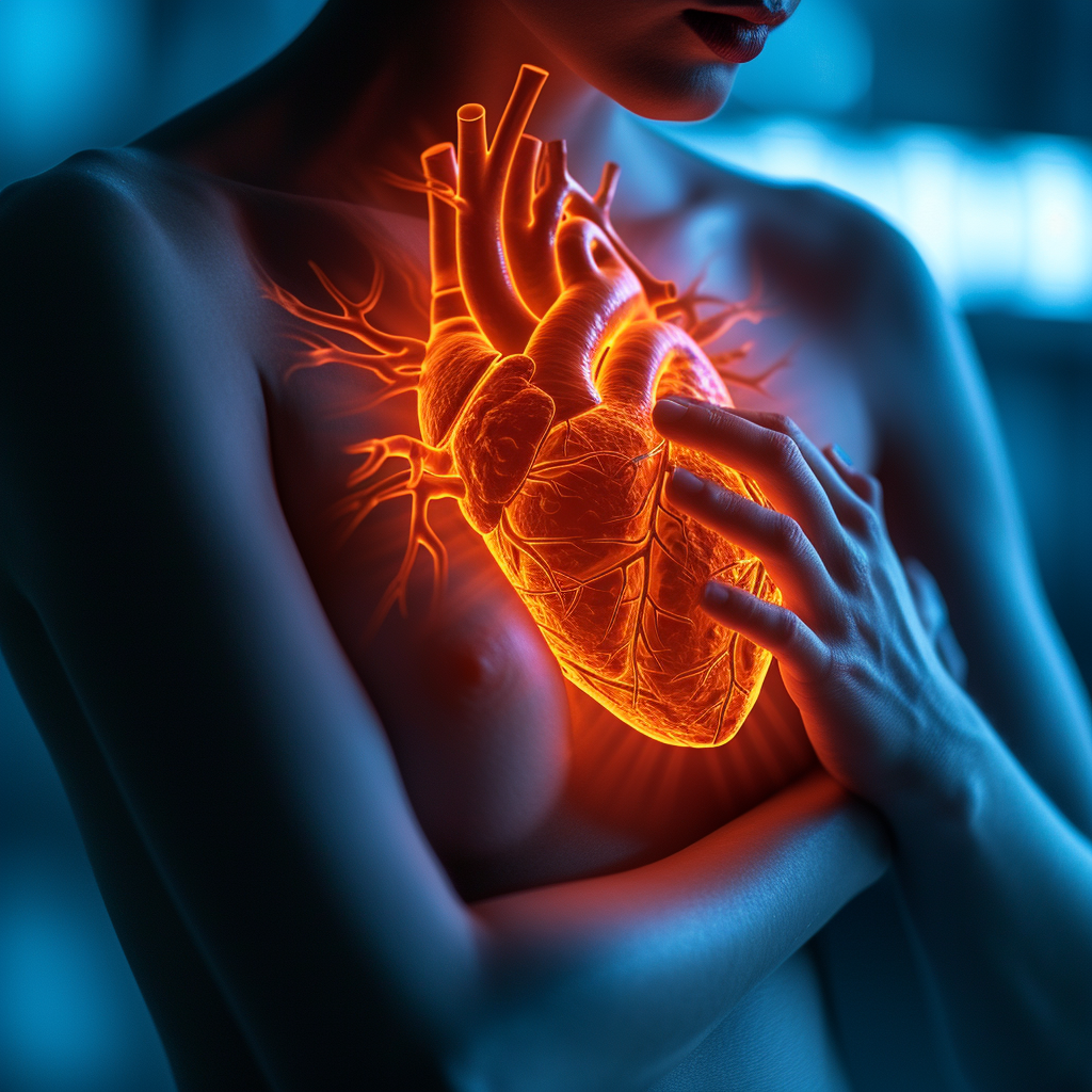 A person appearing to have a heart attack