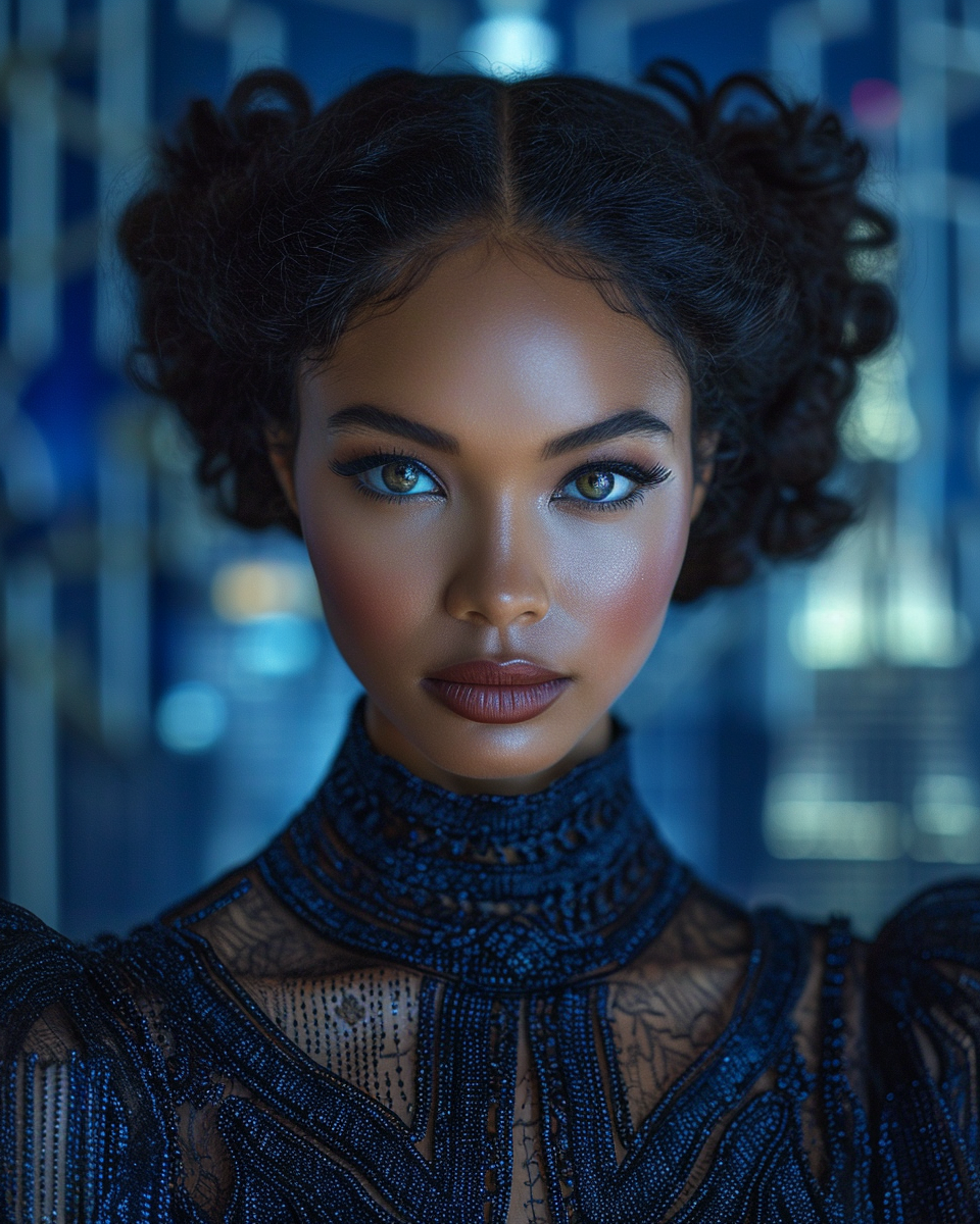 Beautiful black woman Ai generated art - The Soulful Artists
