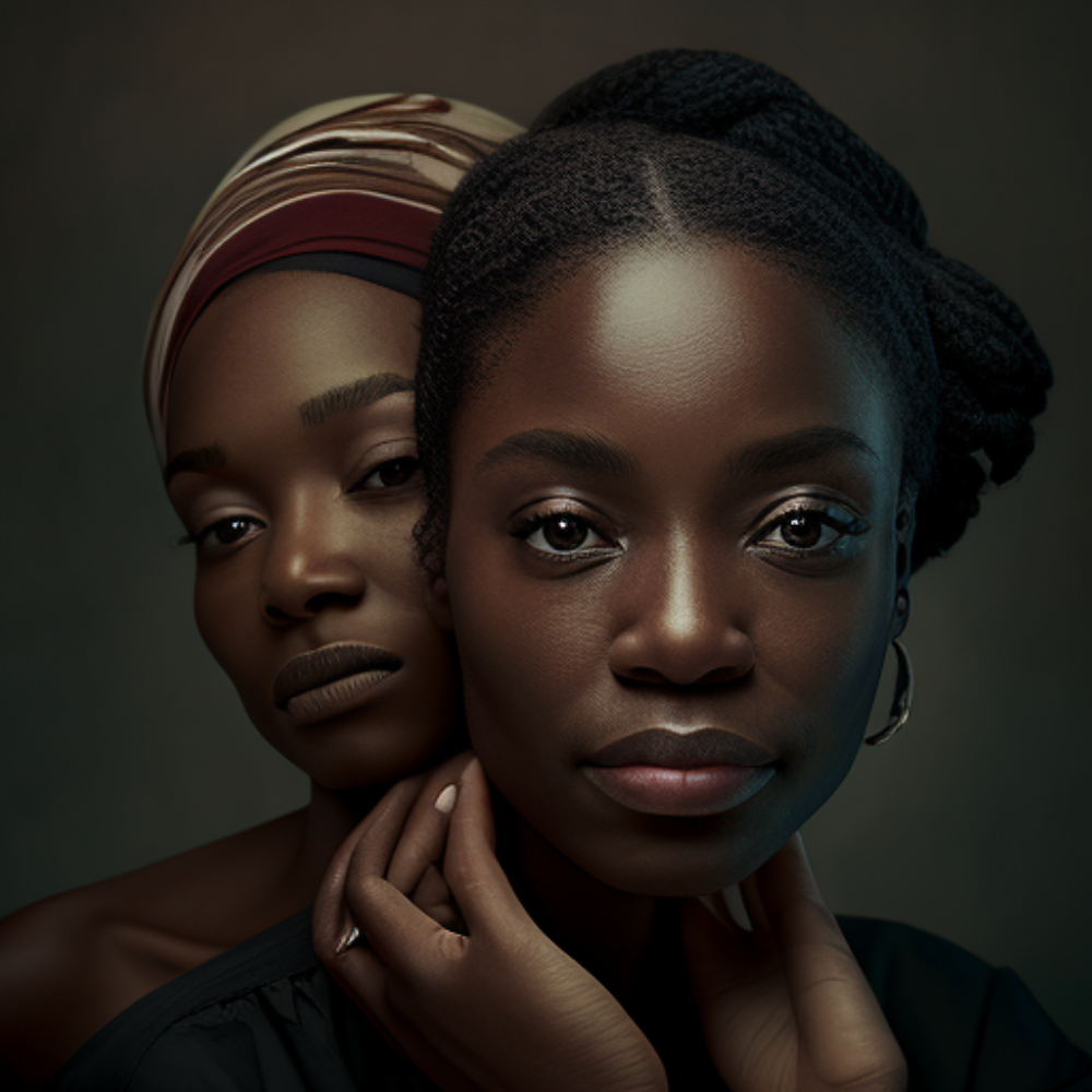 imagine a black lady esthetician massaging
