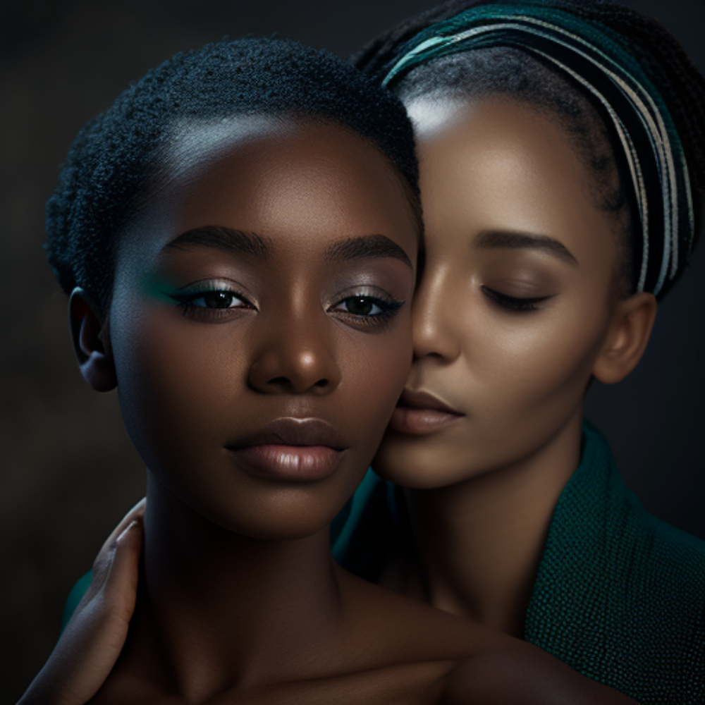 imagine a black lady esthetician massaging