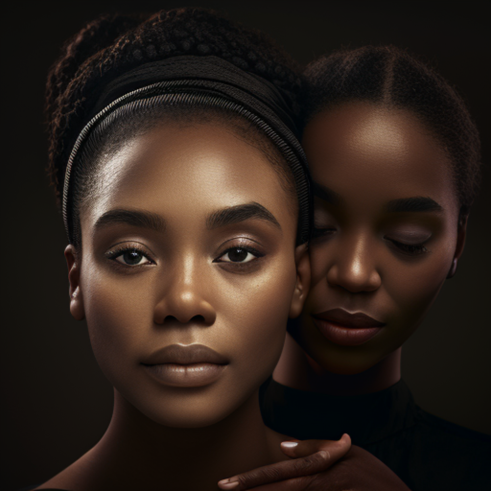 imagine a black lady esthetician massaging
