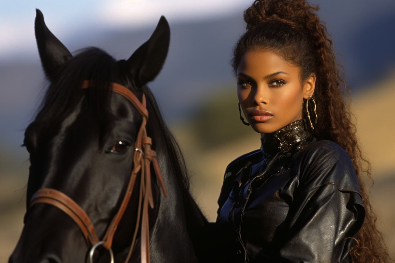 janet jackson lady beautiful african american equestrian