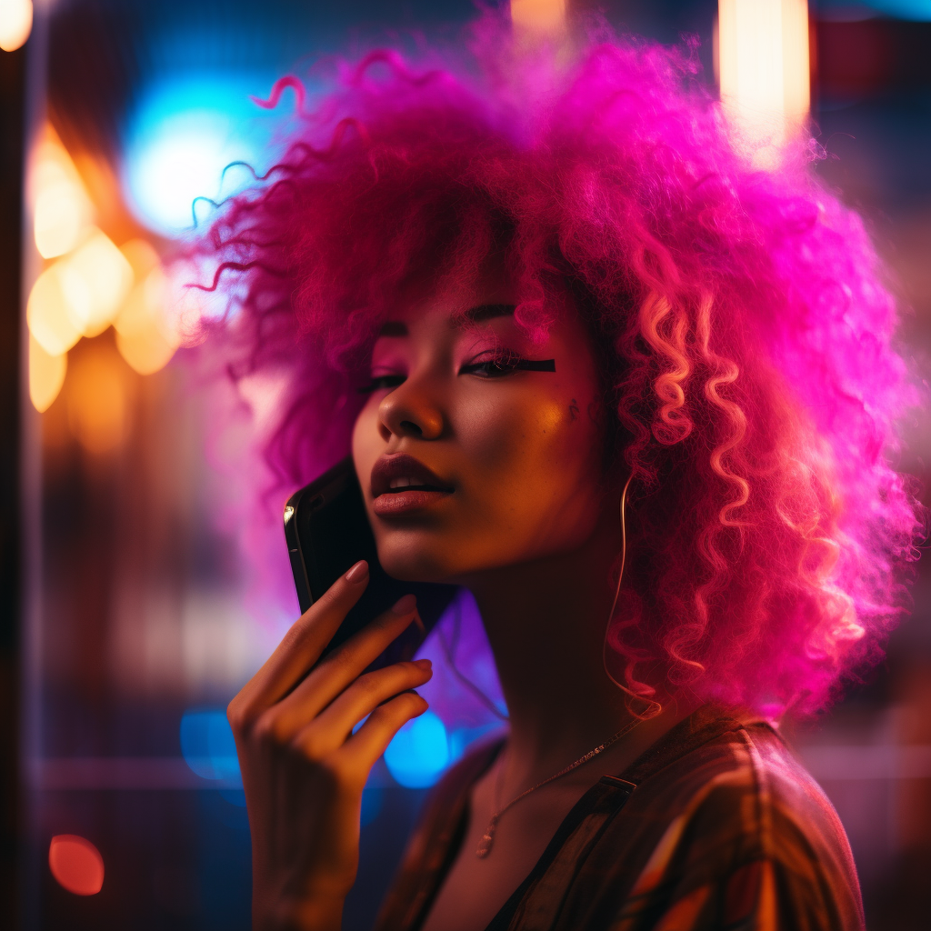 Night club sunset imspired hues through windows