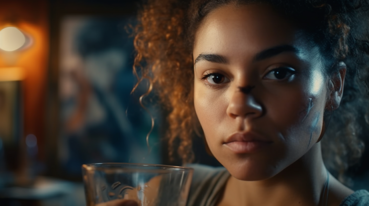 Realitic 8k photo of a beautiful mulatto woman