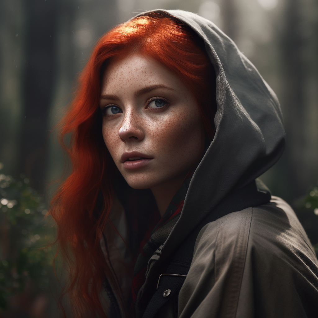 hyperrealistic portrait photo of lady