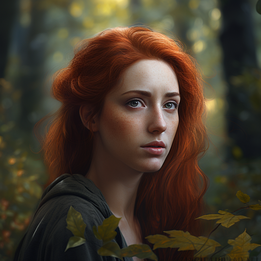 hyperrealistic portrait photo of lady