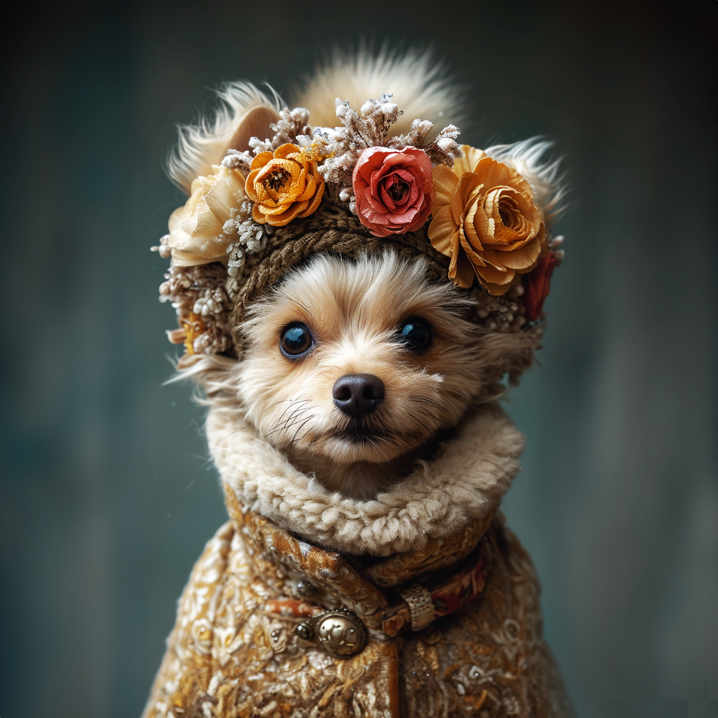 Regal Paws: The Queenly Pooch